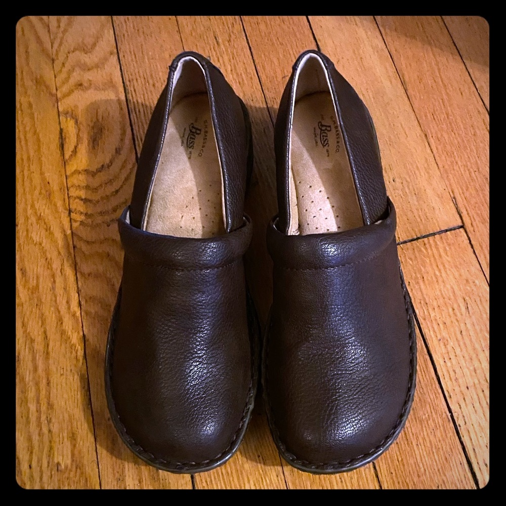Bass & Co. Leather Clogs